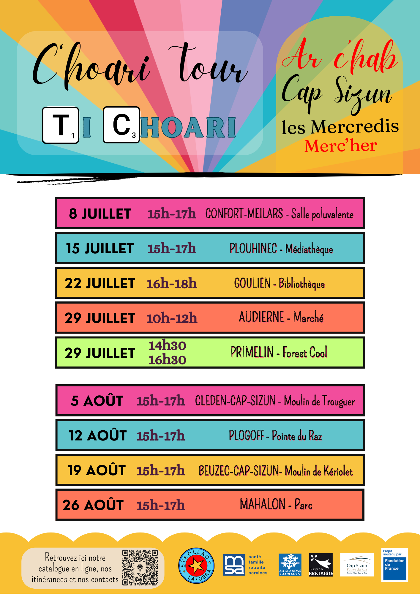 Affiche C'hoari Tour - été 2026